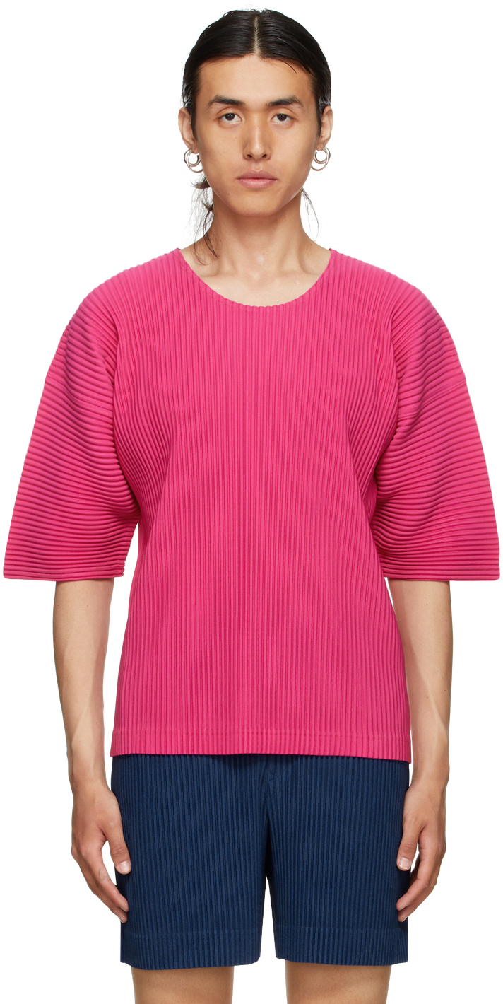 Homme Plissé Issey Miyake Pink Monthly Colors T-Shirt | Smart Closet