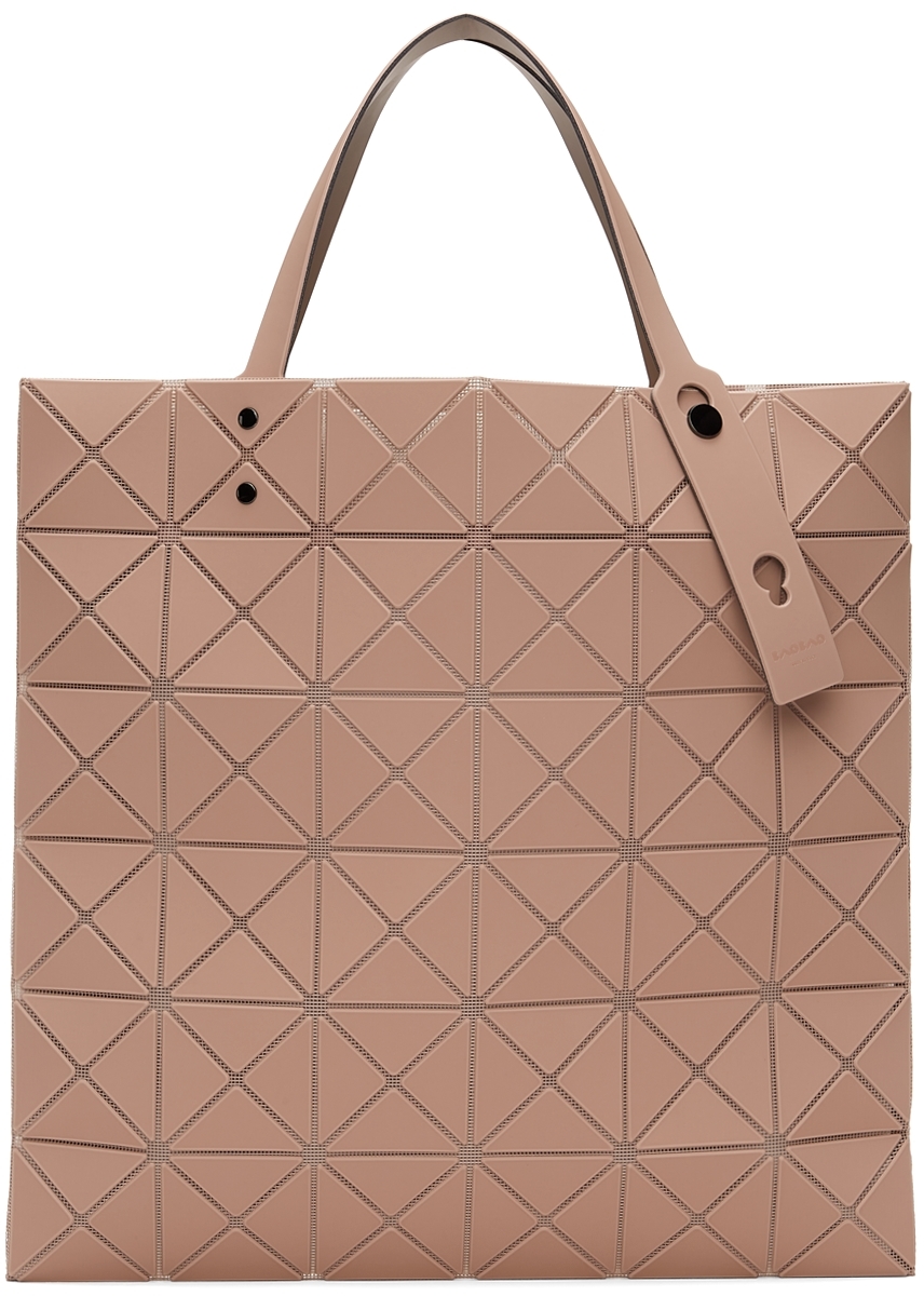 BAO BAO ISSEY MIYAKE Silver Lucent Geometric PVC Mesh Tote