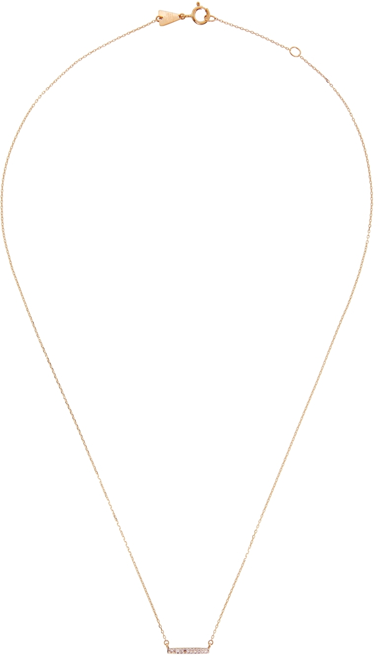 Adina Reyter Gold Pavé Bar Necklace