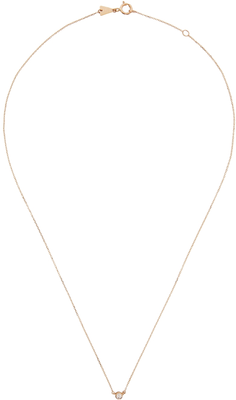 Adina Reyter Gold Single Diamond Necklace