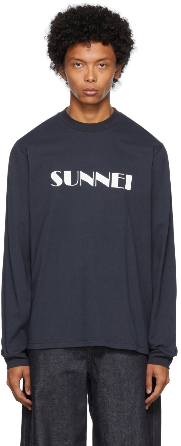 Sunnei monogram-jacquard Cuban-collar Shirt - Orange