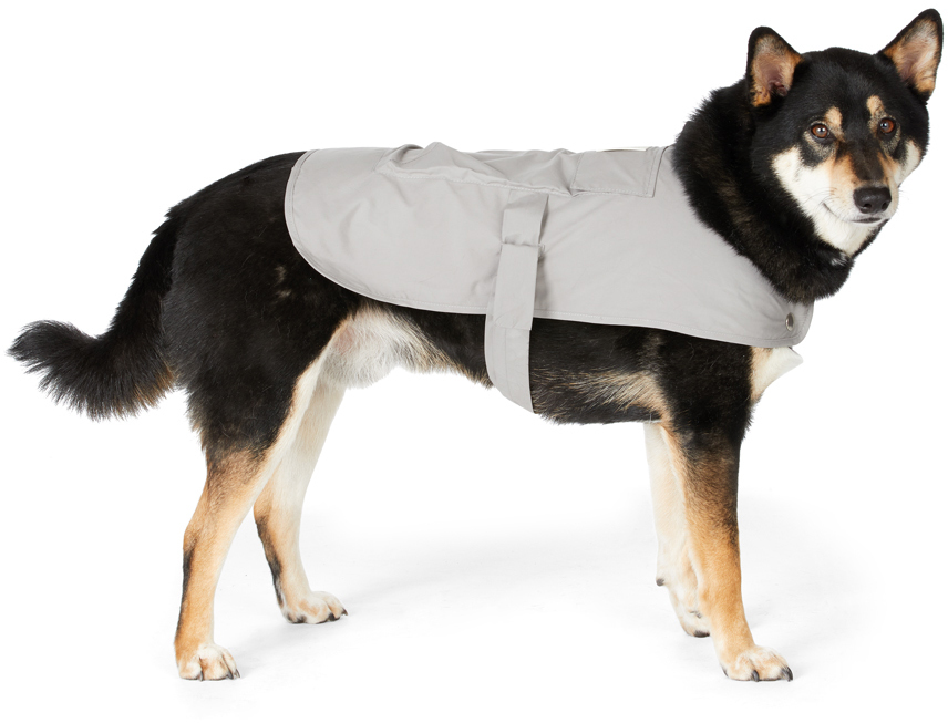 Sunnei Grey Nylon Mano Pesca Trench Coat In Gray (col. 2)