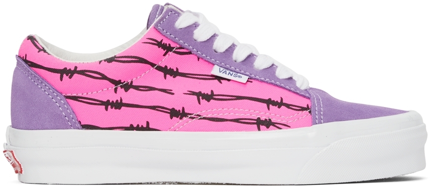 Vans Pink & Purple Vault Barbed Wire Old Skool Sneakers - VN0A4UUT9XU