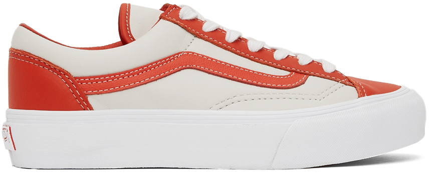Vans Orange & White Style 36 VLT LX Sneakers