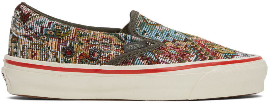 Vans 多色 Nigel Cabourn 联名 OG Classic LX 无带运动鞋 - VN0A45JK9T9