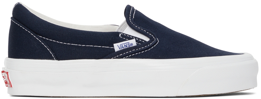 Vans Navy Vault OG Classic Slip On Sneakers