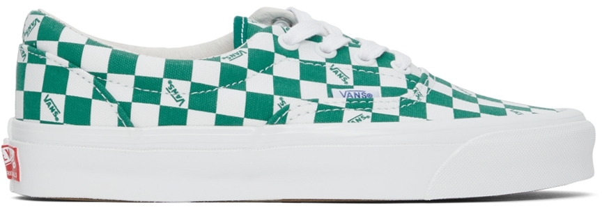 Vans Green & White Og Era LX Sneakers - VN0A3CXN9TX