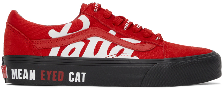 Vans Baskets 'Mean Eyed Cat' Old Skool rouges Vault édition Patta - VN0A4BVF5X8