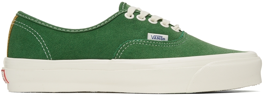 vans authentic green suede