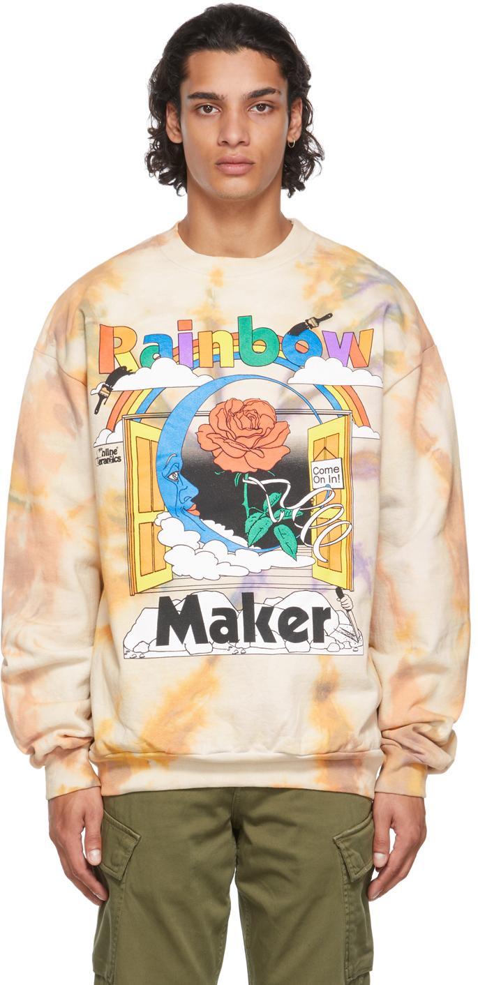 Online Ceramics Multicolor Tie-Dye 'Rainbow Maker' Sweatshirt 
