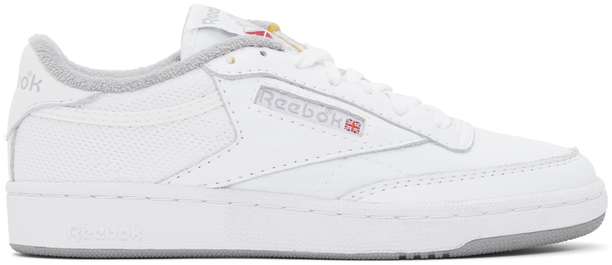 Reebok Classics White & Grey Club C 1985 TV Sneakers