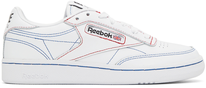 Reebok Classics White Bape Edition Club C Sneakers