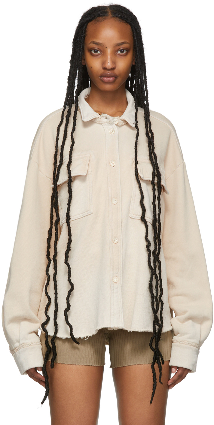 COTTON CITIZEN SSENSE 日本限定 ベージュ The Brooklyn Button Down シャツ SSENSE