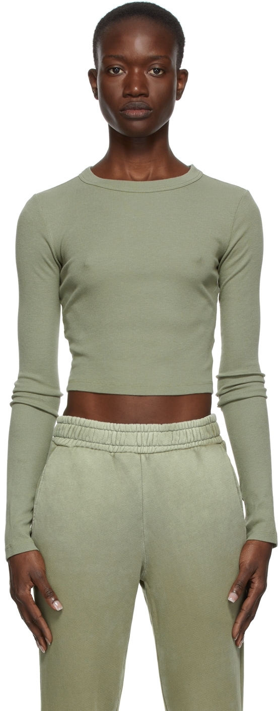 COTTON CITIZEN Khaki 'The Verona' Crop 
