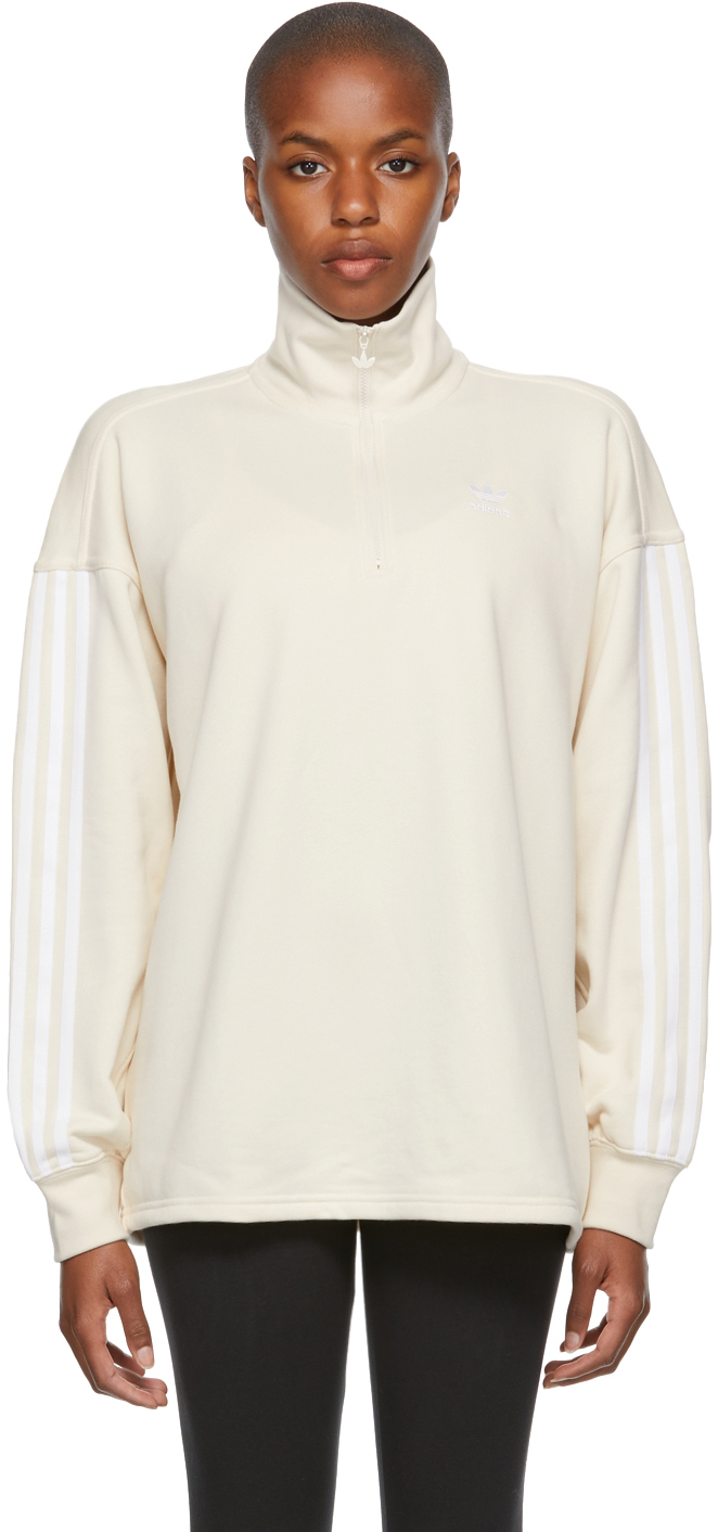 Originals: Off-White Adicolor Classics Half-Zip Sweatshirt SSENSE