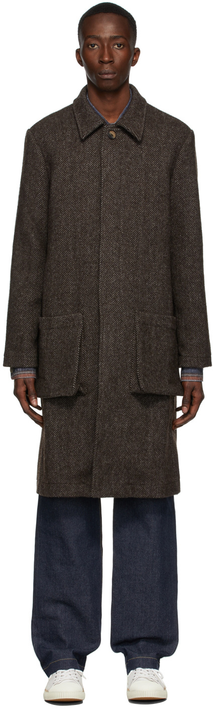 Labrum Brown Tweed John Naimbana Coat