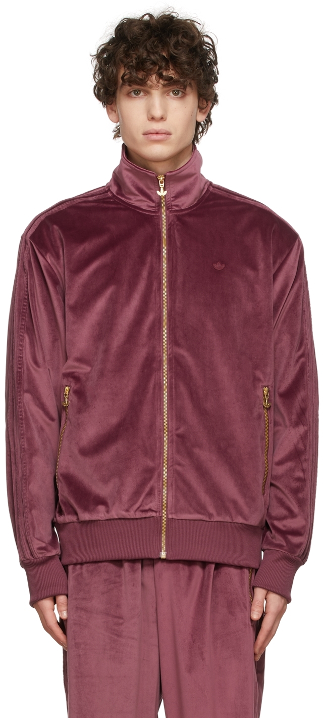 adicolor velour track jacket