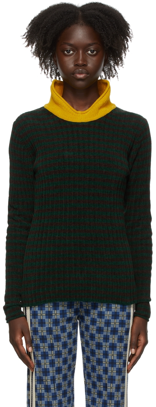 Wales Bonner Green \u0026 Brown Chenille 