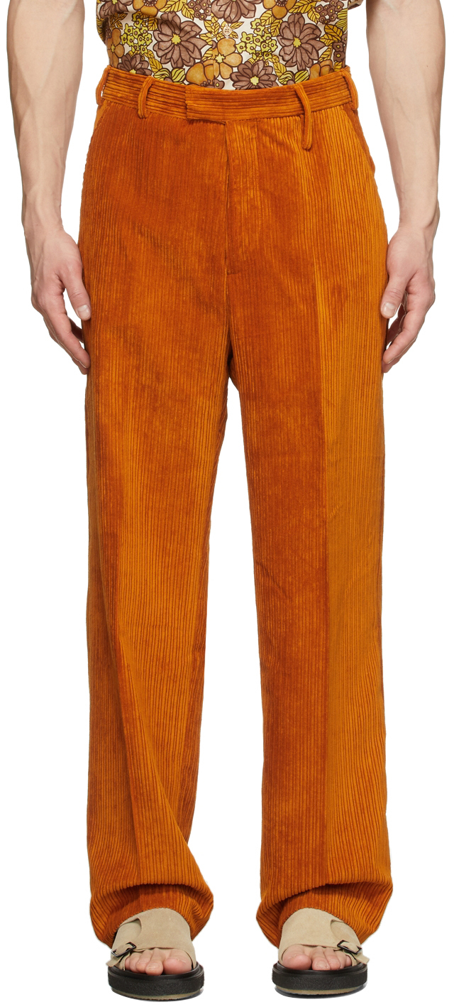 Buy Orange Corduroy Pants Online In India  Etsy India