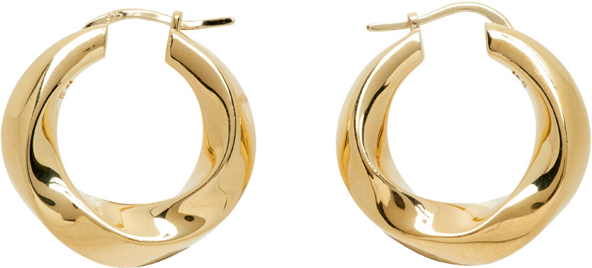 Tom Wood Gold Infinity Hoop Earrings | Smart Closet