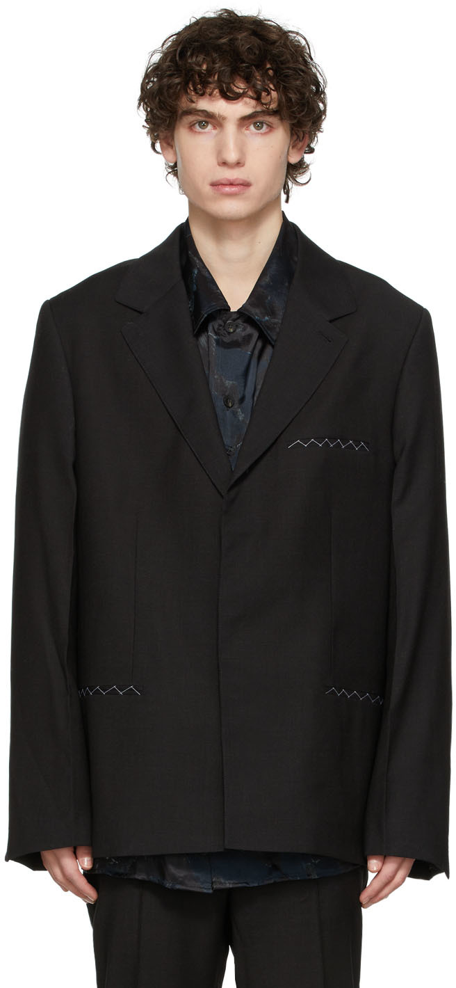 Tom Wood: Black Deborah Suit Blazer | SSENSE Canada