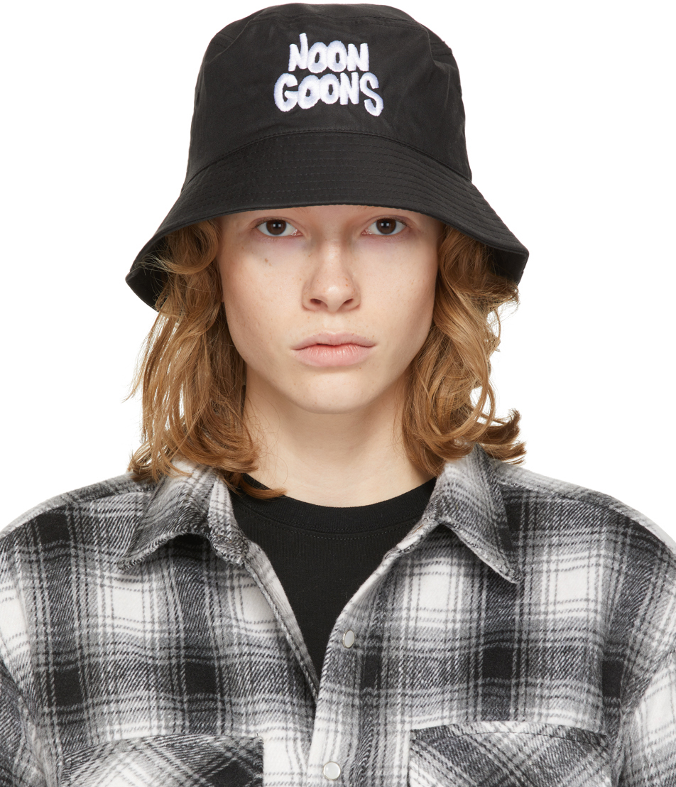 Black Gonzo Bucket Hat by Noon Goons on 