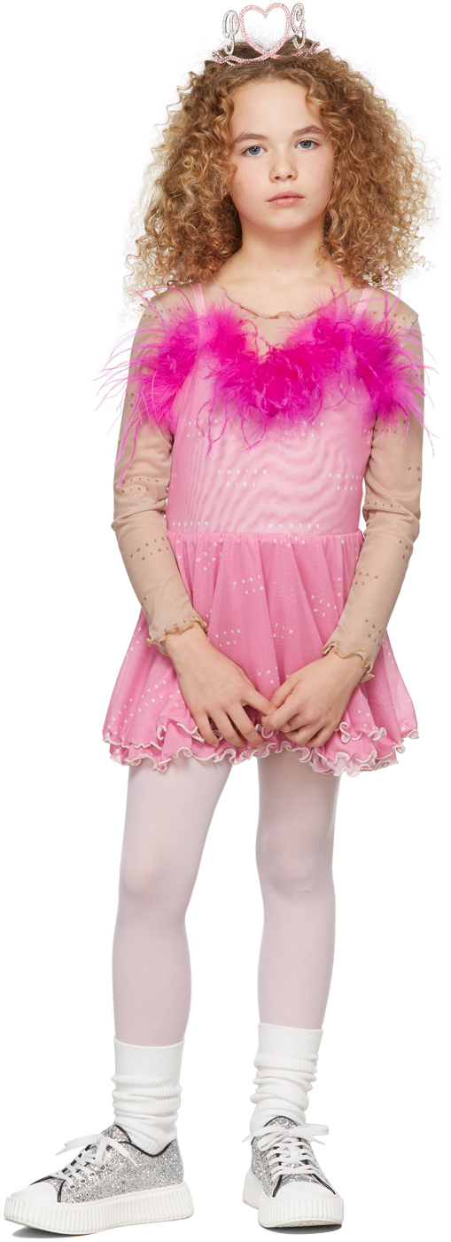Ssense Bambina Abbigliamento Bluse e tuniche Bluse Kids Pink Taffeta Bohemia Blouse 