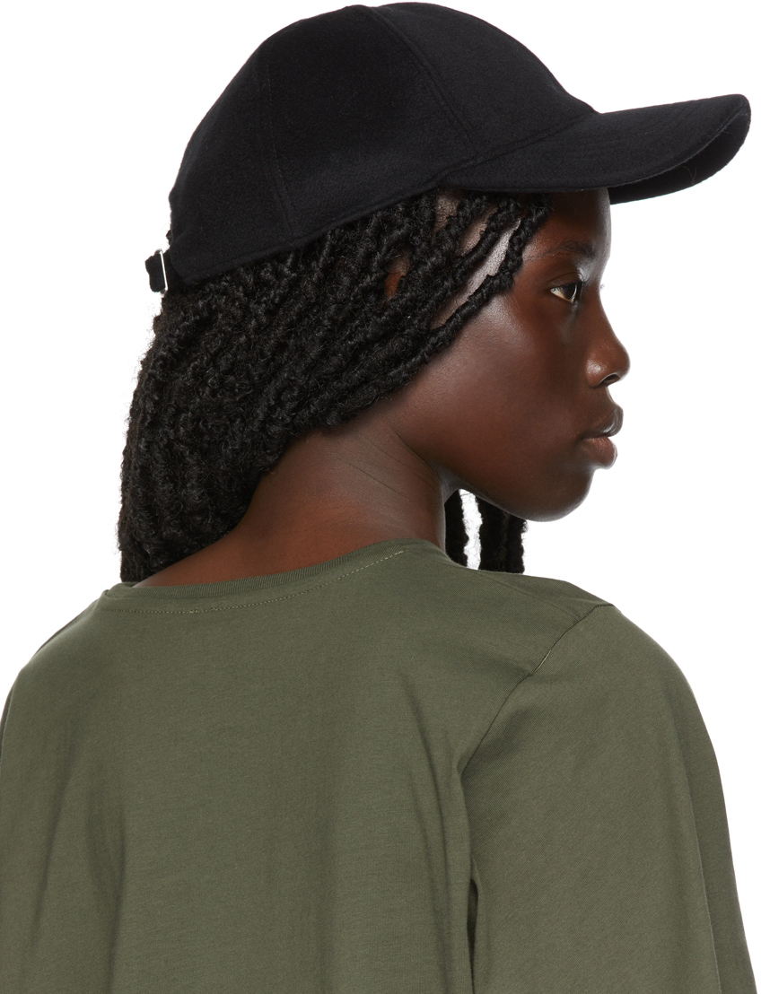 black cashmere cap