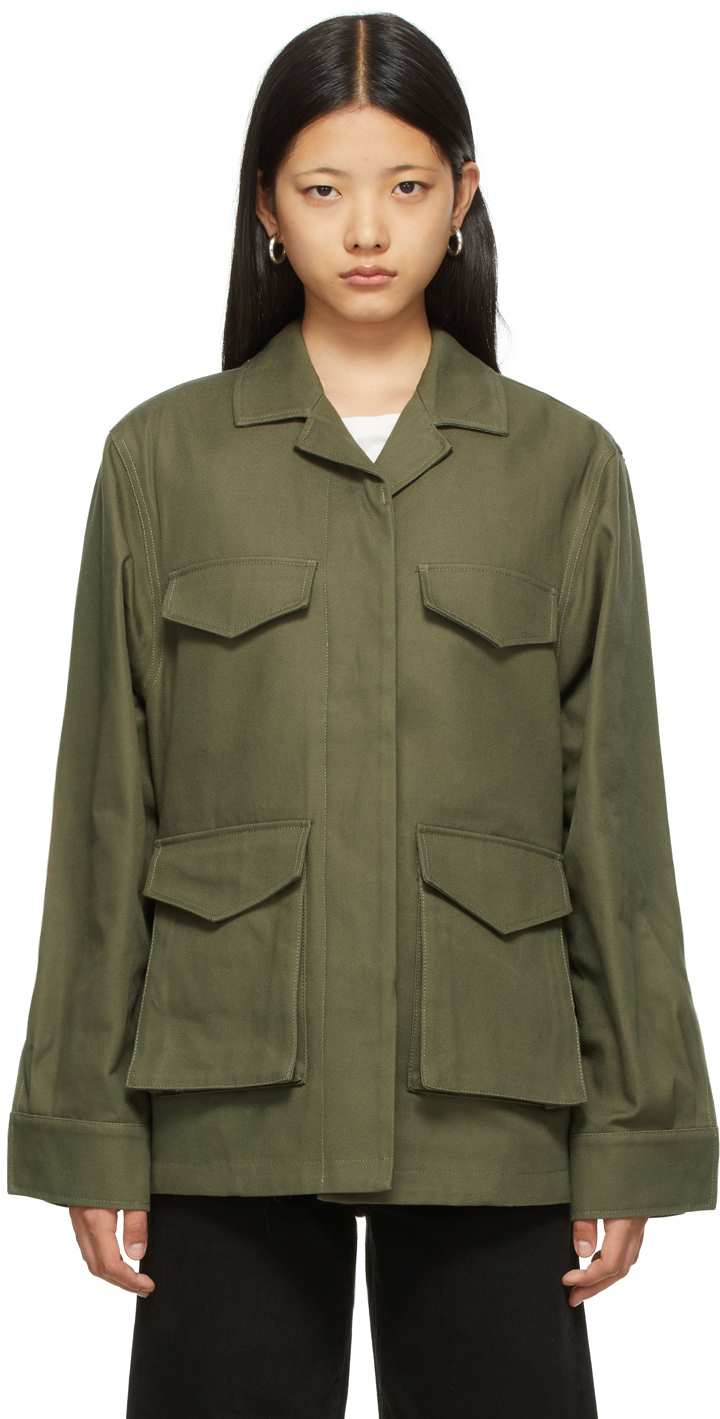 khaki army jacket