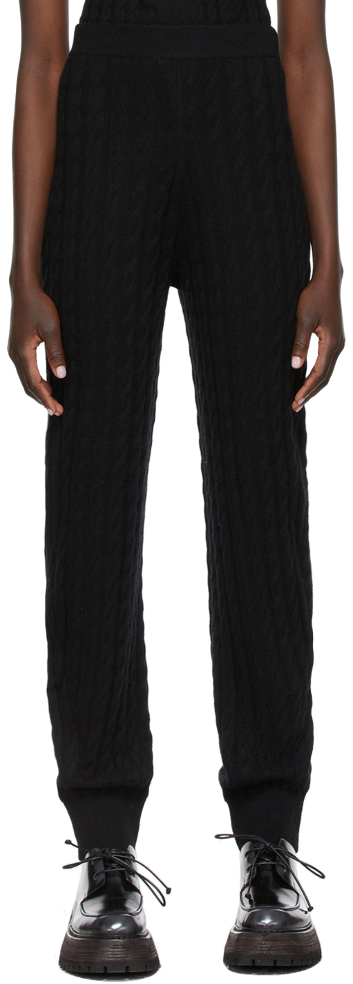 Totême Cashmere Cable Knit Lounge Pants SSENSE