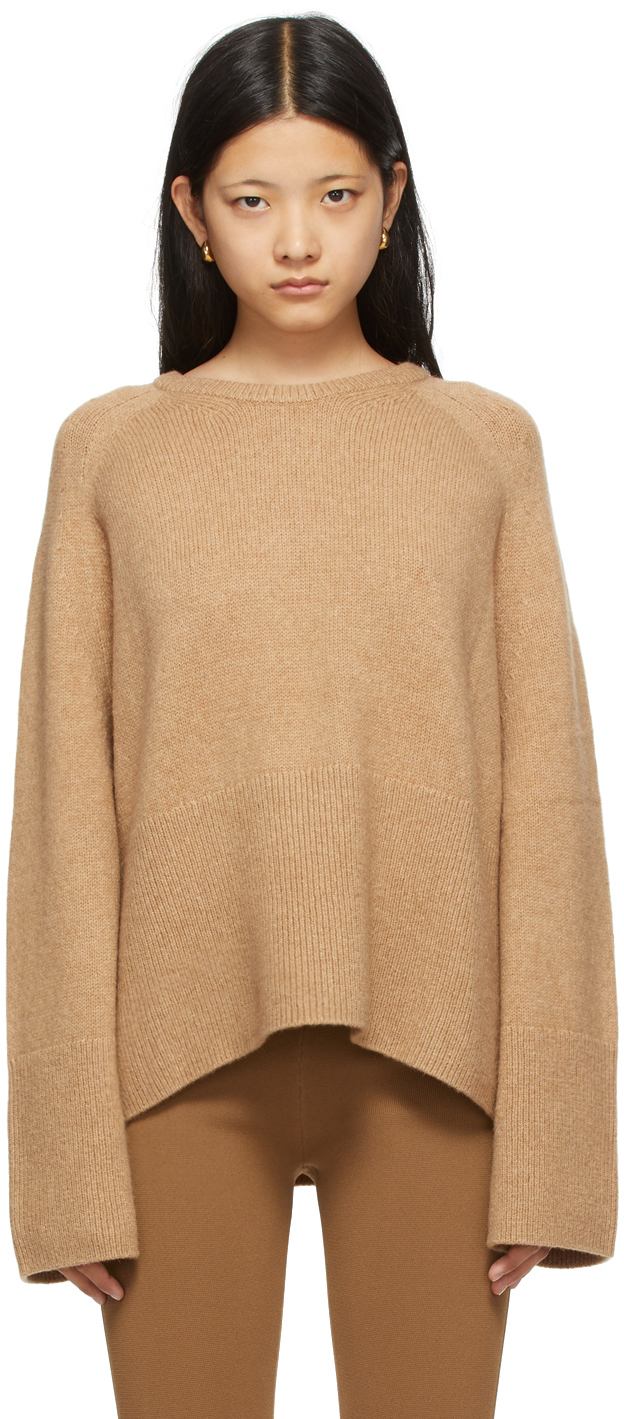 Totême Tan Merino & Camel Wool Knit Sweater | Smart Closet