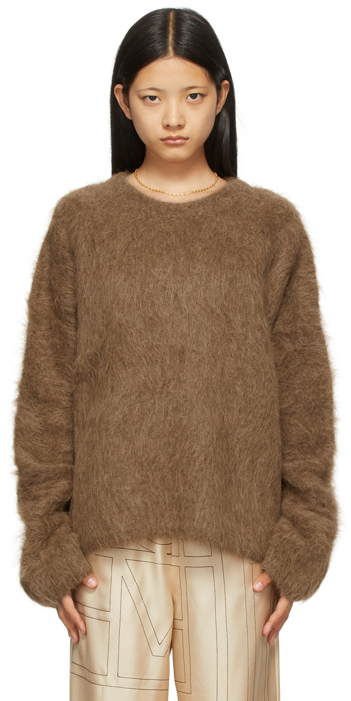 Totême SSENSE Exclusive Brown Alpaca Biella Sweater | Smart Closet