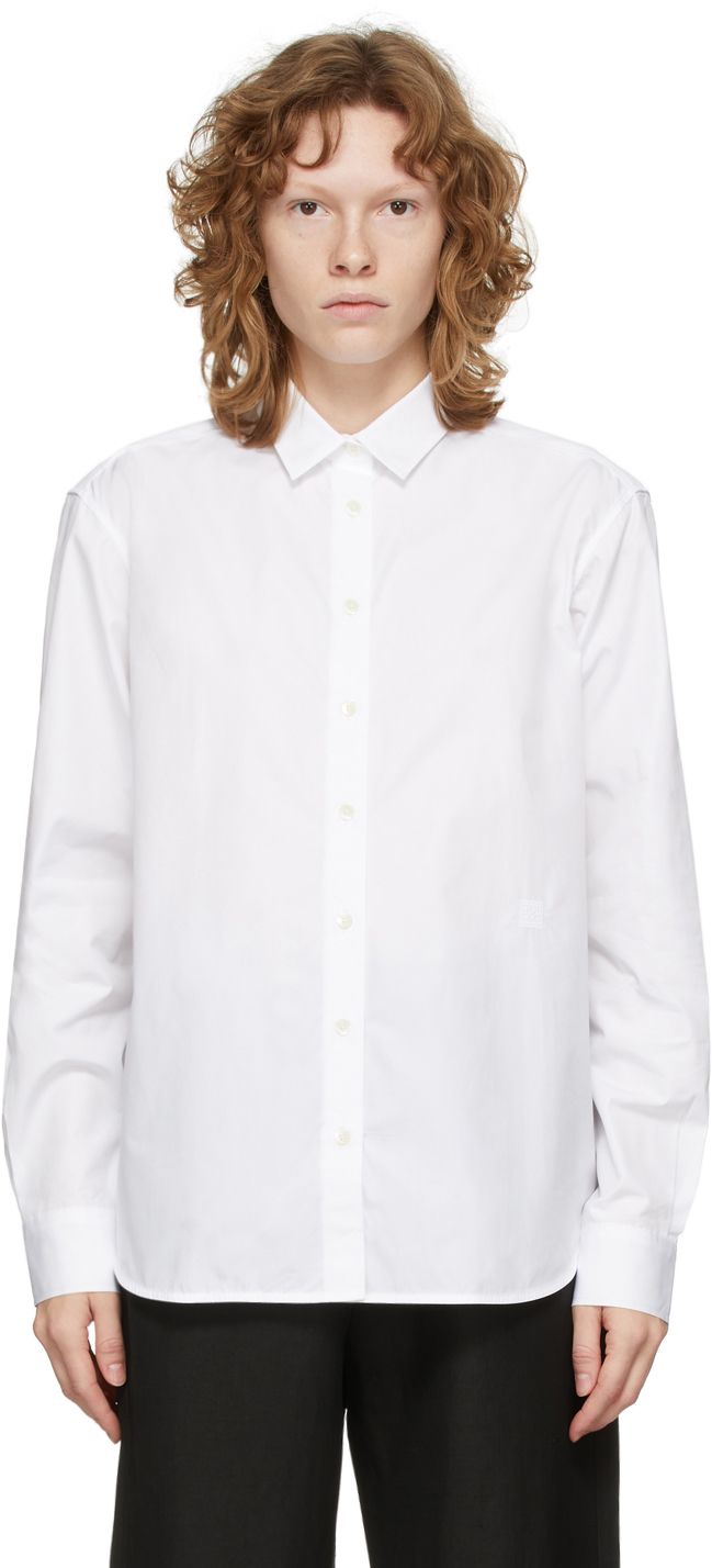 White Cotton Signature Shirt