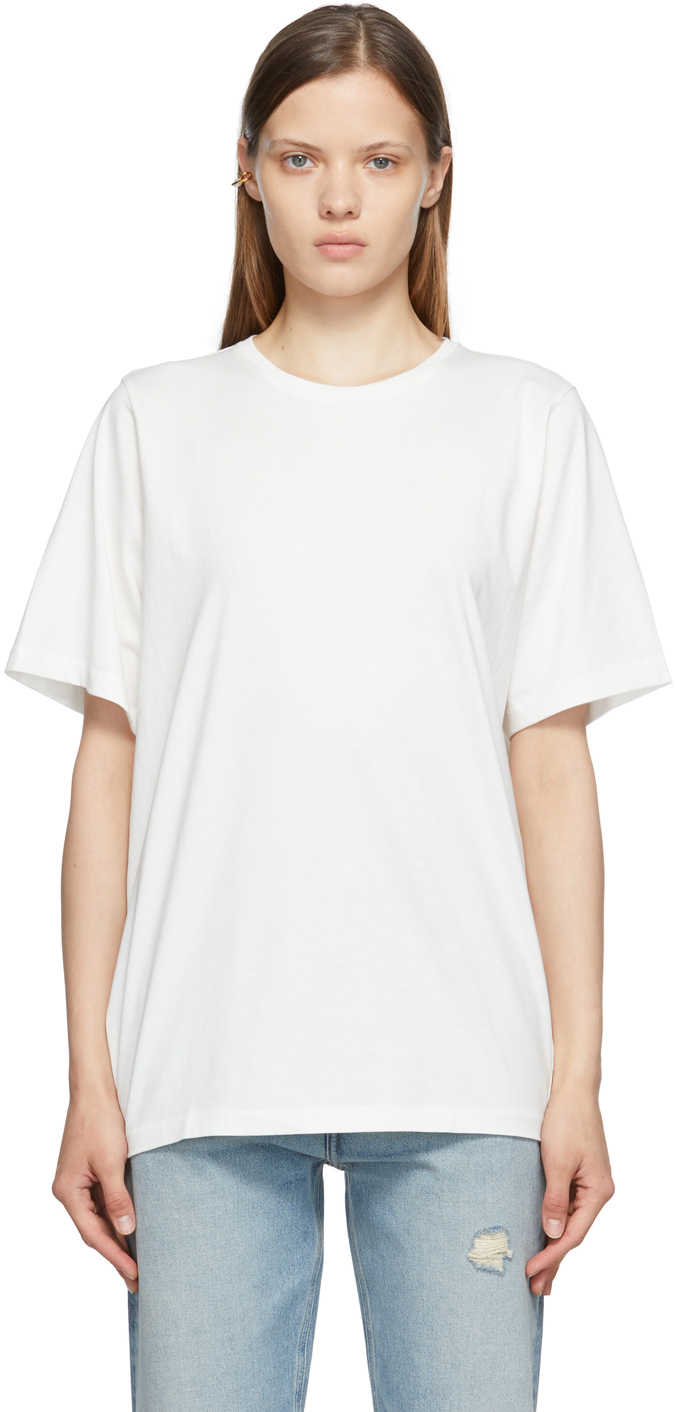 Totême: Off-White Organic Cotton Oversized T-Shirt | SSENSE UK