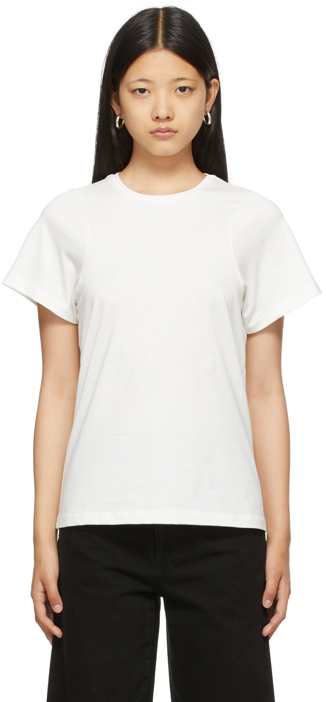 Totême Off-White Curved Seam T-Shirt