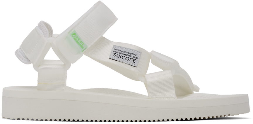 Suicoke White DEPA-CAB Sandals