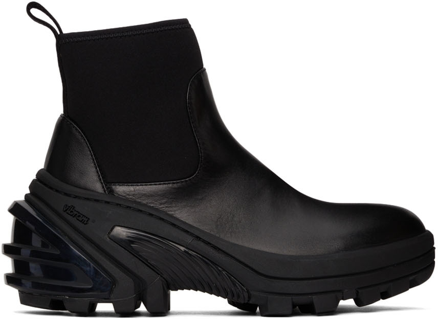 Black Mid Boot SKX Ankle Boots by 1017 ALYX 9SM on Sale