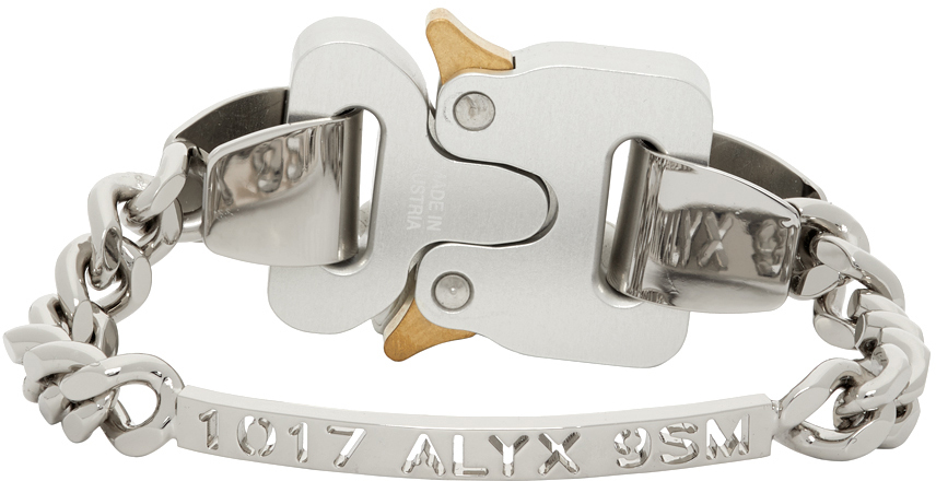 1017 ALYX 9SM beaded curb chain bracelet - Silver