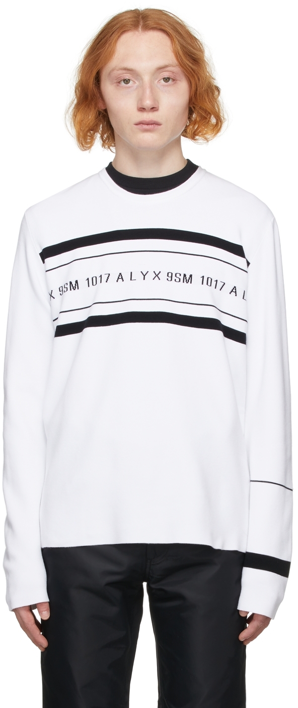 White Band Logo Sweater by 1017 ALYX 9SM on Sale