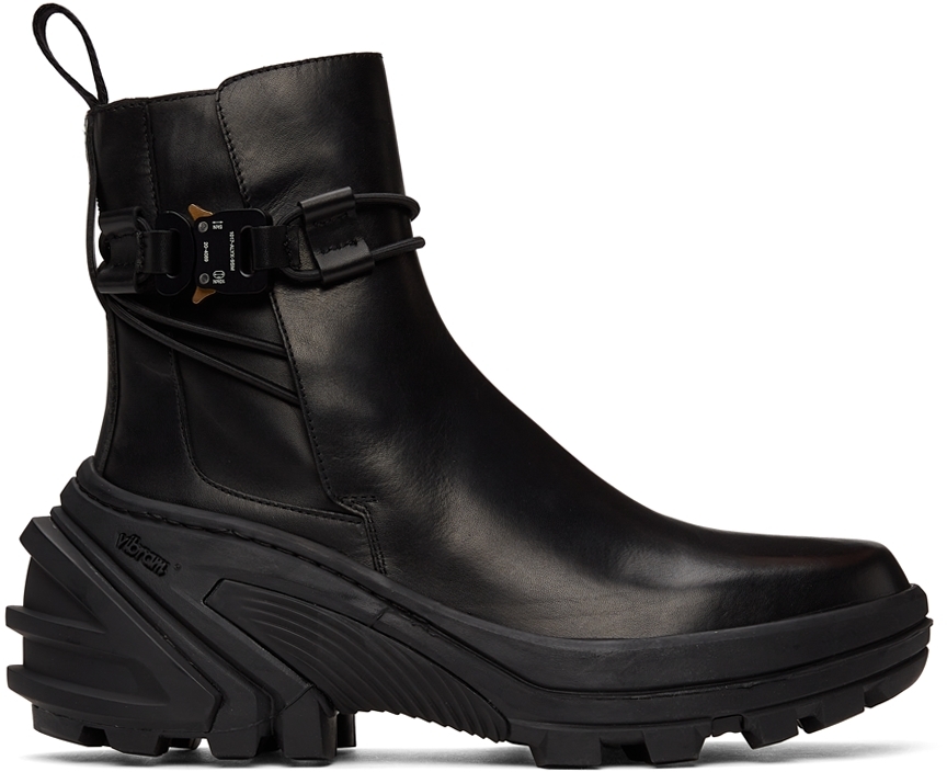 1017 ALYX 9SM: Black Buckle Chelsea Boots | SSENSE Canada