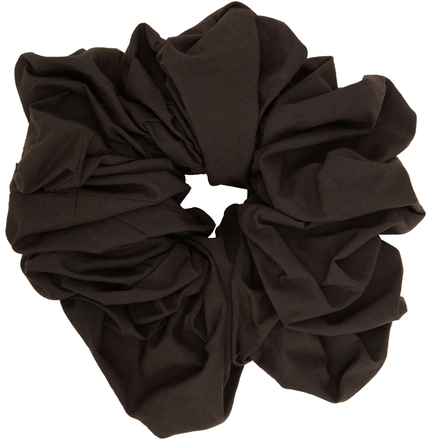 SSENSE Exclusive Brown Camellia Scrunchie by Maryam Nassir Zadeh on Sale