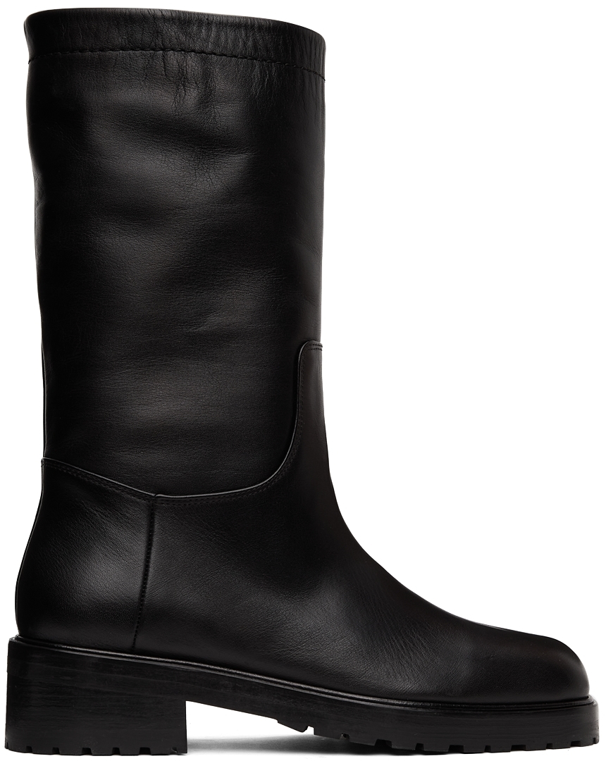 Black Belmont Boots by Maryam Nassir Zadeh on Sale