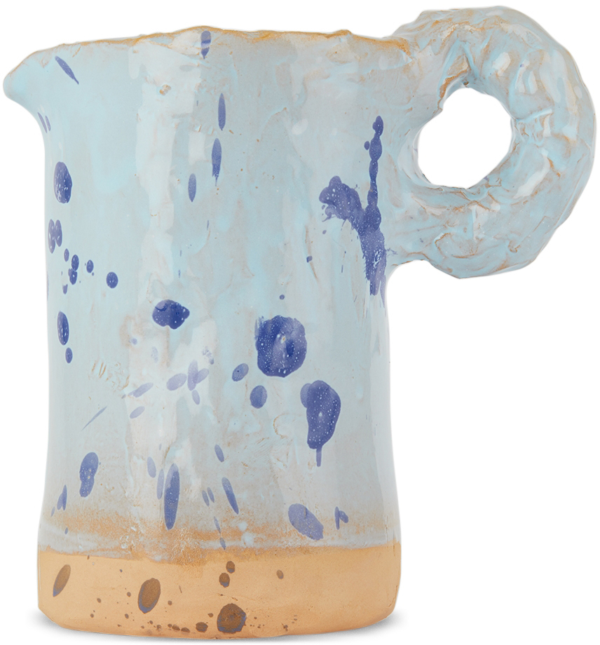 NIKO JUNE BLUE CERAMIC STUDIO PITCHER