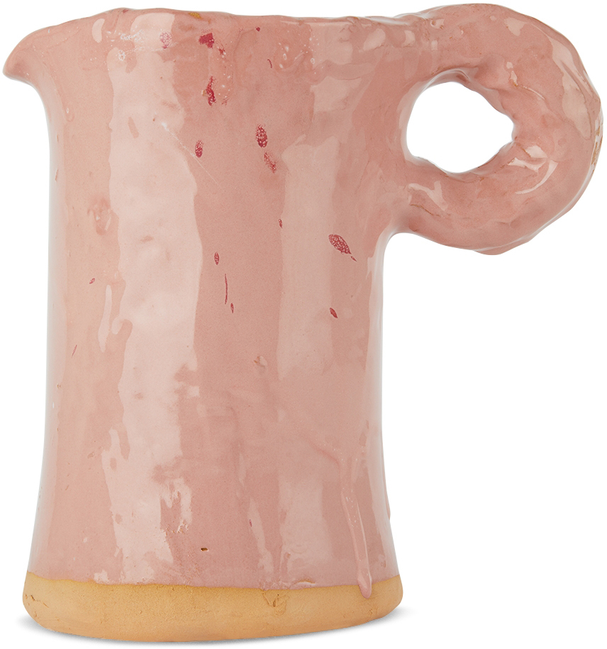 NIKO JUNE PINK CERAMIC STUDIO PITCHER 