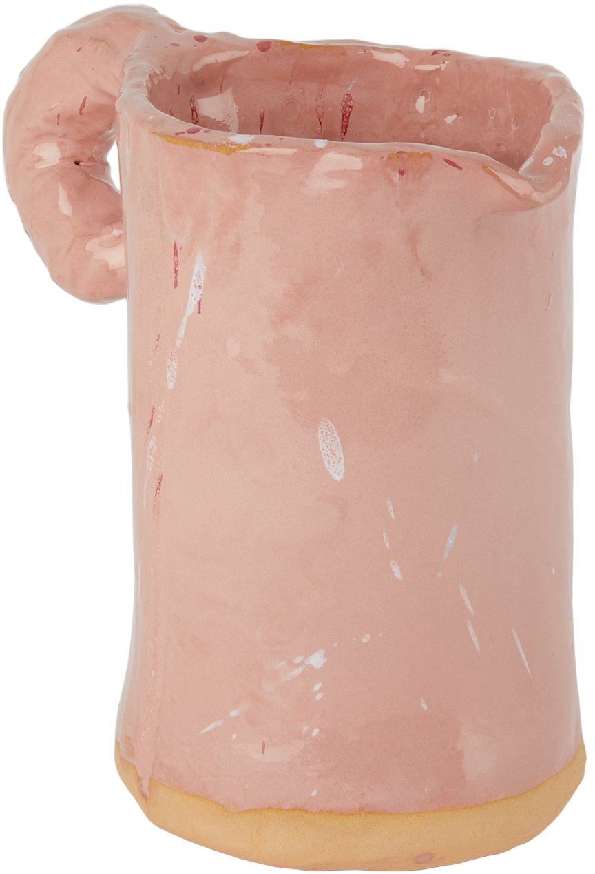 NIKO JUNE PINK CERAMIC STUDIO PITCHER 