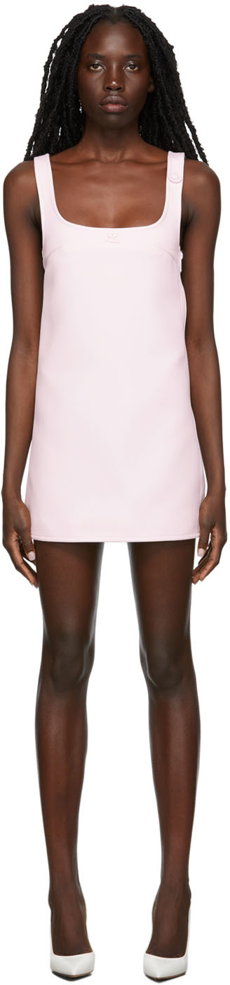 Courrèges: Pink Workwear Mini Dress | SSENSE