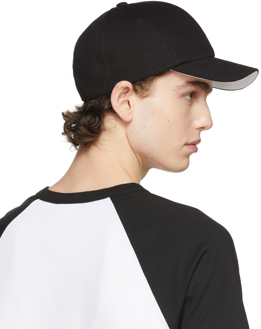 Courrèges Black Cotton Classic Cap | Smart Closet