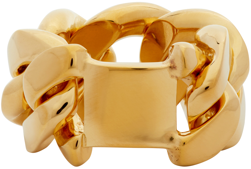 Bottega Veneta Gold Chain Ring