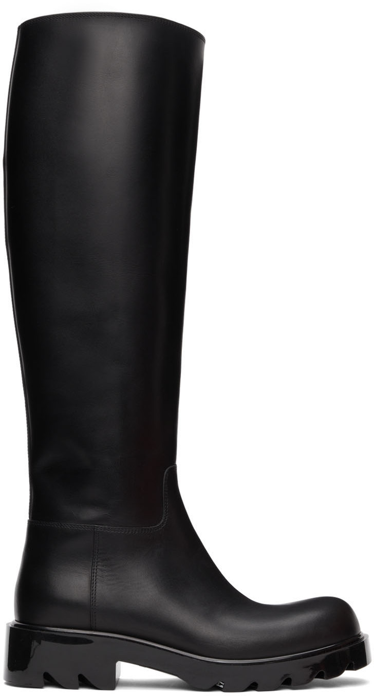 Bottega Veneta Black Strut Tall Boots