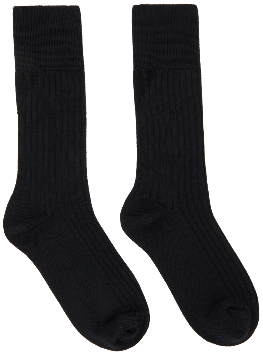Bottega Veneta Black Cashmere Socks